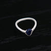OLIO E ACETO Sterling Silver Moonstone/Lapis Lazuli/Red Snakeskin Jade Crown Ring OLIO-OA13F06-YL Blue (OA13F05)